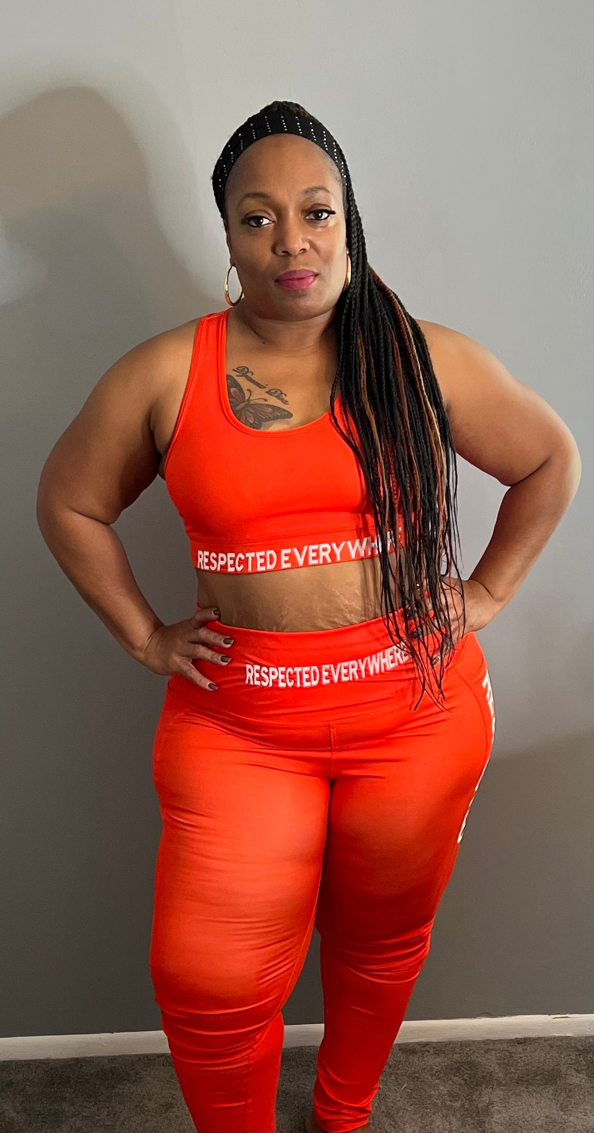 Respected Leggings or Shorts (Orange)
