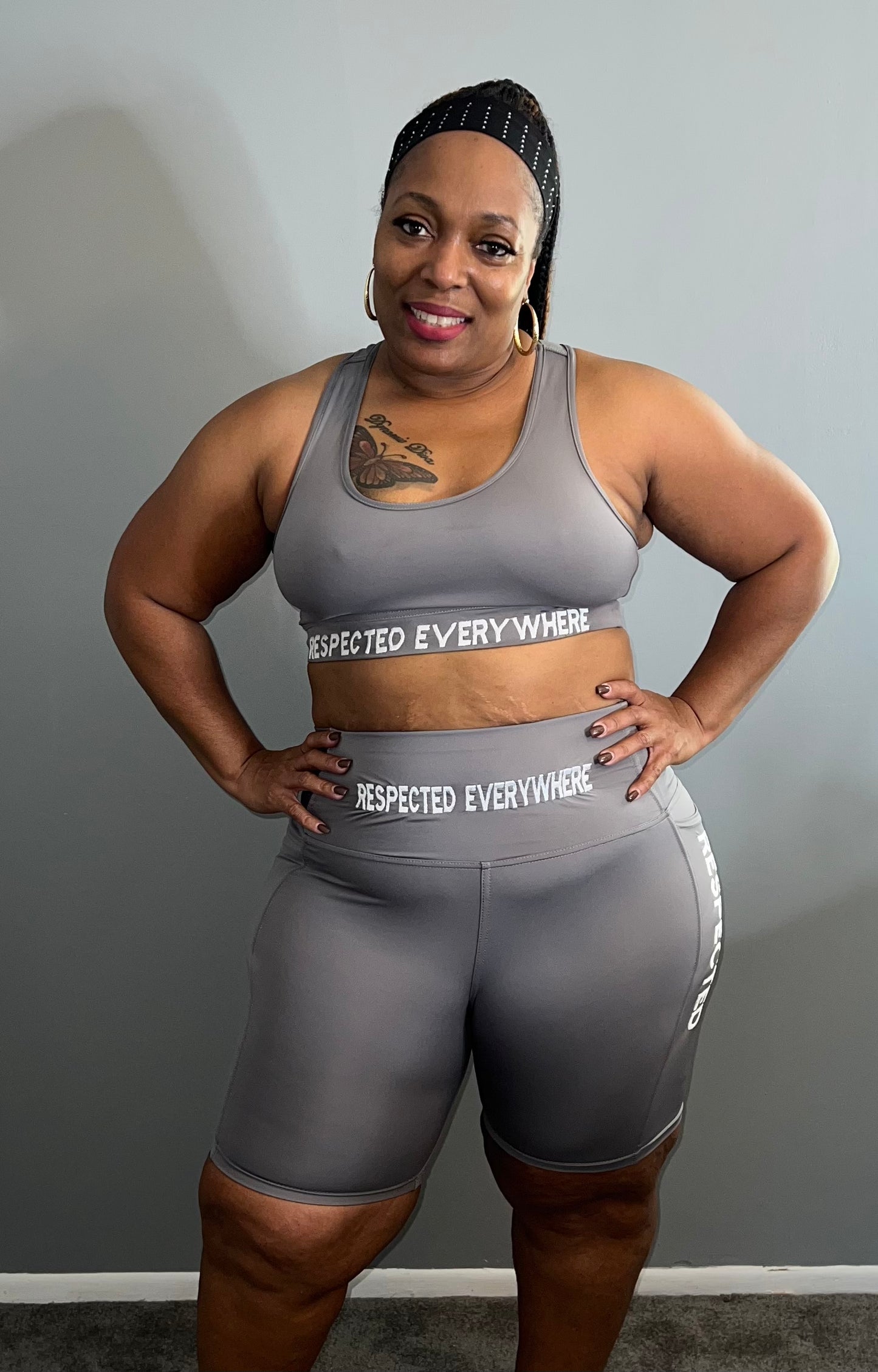 Respected Yoga Shorts or Leggings (Gray)