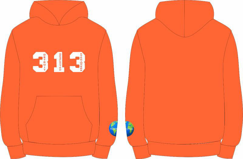 313 DRE Hoodie (Orange) Tshirt or Hoodie or Pants or Shorts