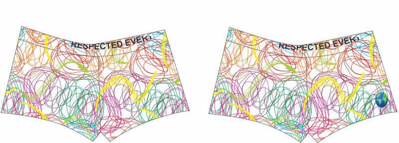 Detroit Boy Shorts (White Color Explosion)