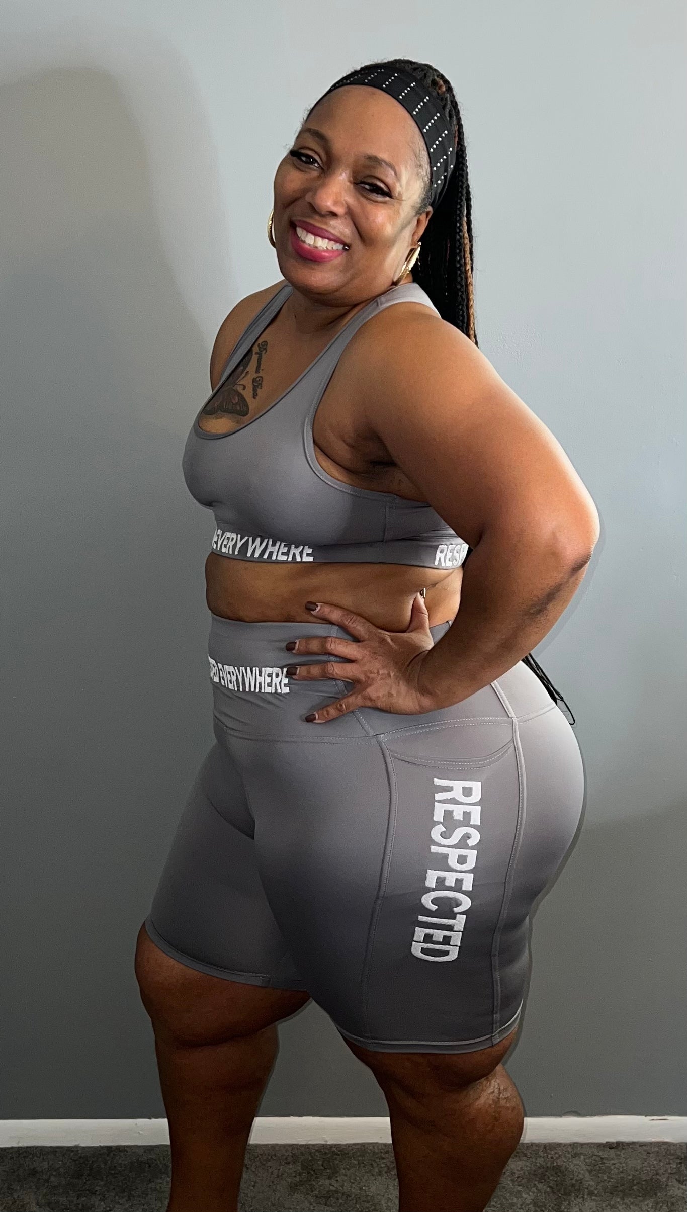 Respected Yoga Shorts or Leggings (Gray)