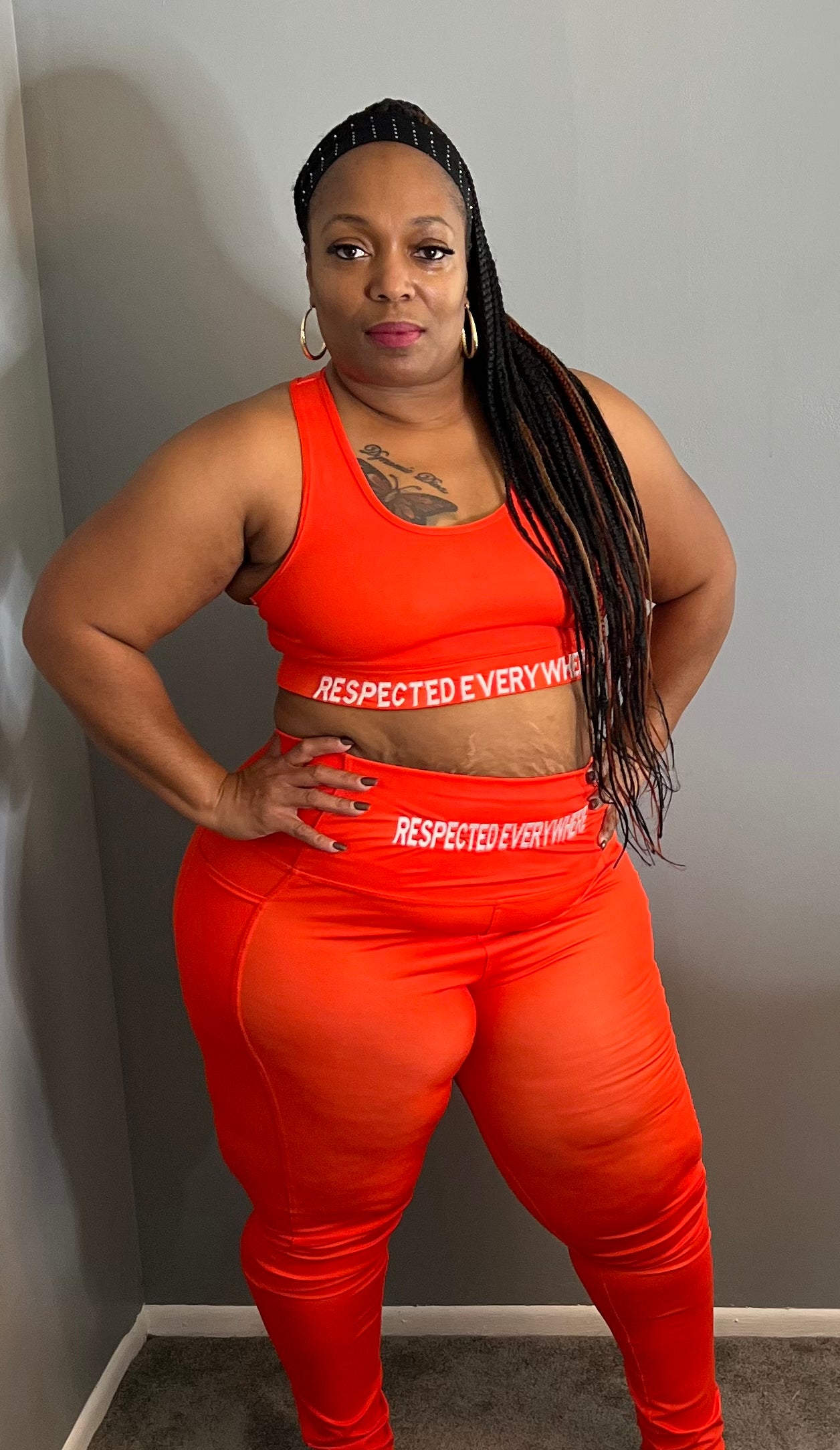 Respected Leggings or Shorts (Orange)