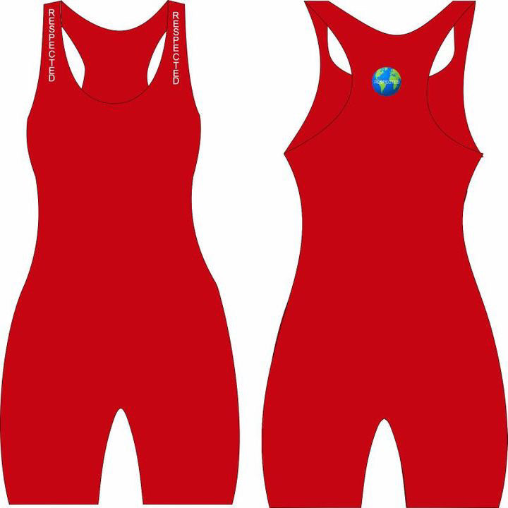 Respected Yoga One Piece Shorts or Leggings (Red)