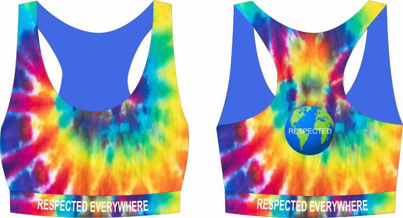Respected Everywhere Sport Bra (Tie Dye)