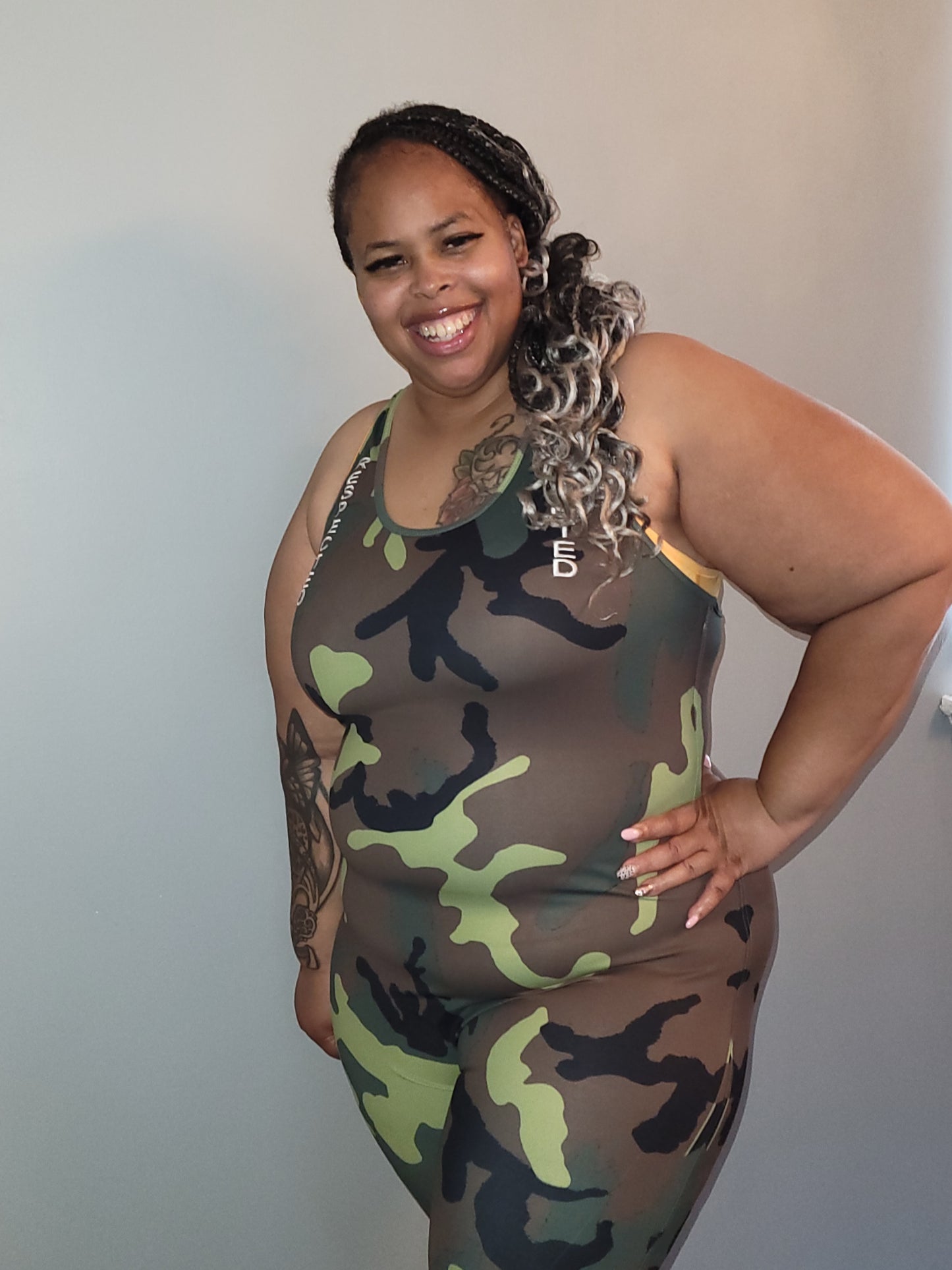 Respected Yoga One Piece Shorts or Leggings (Camo)