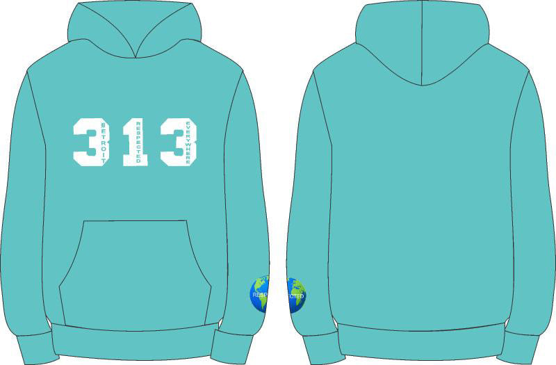 DRE 313 T-shirt or Hoodie or Pants (Tiffany Blue)