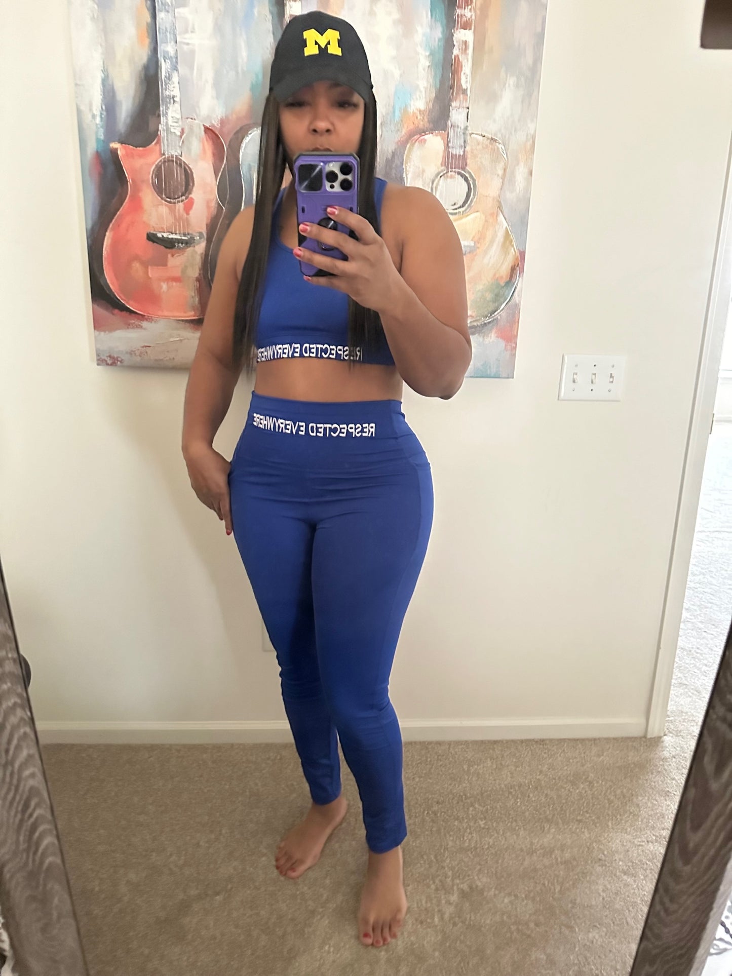 Respected Leggings or Shorts (Royal Blue)