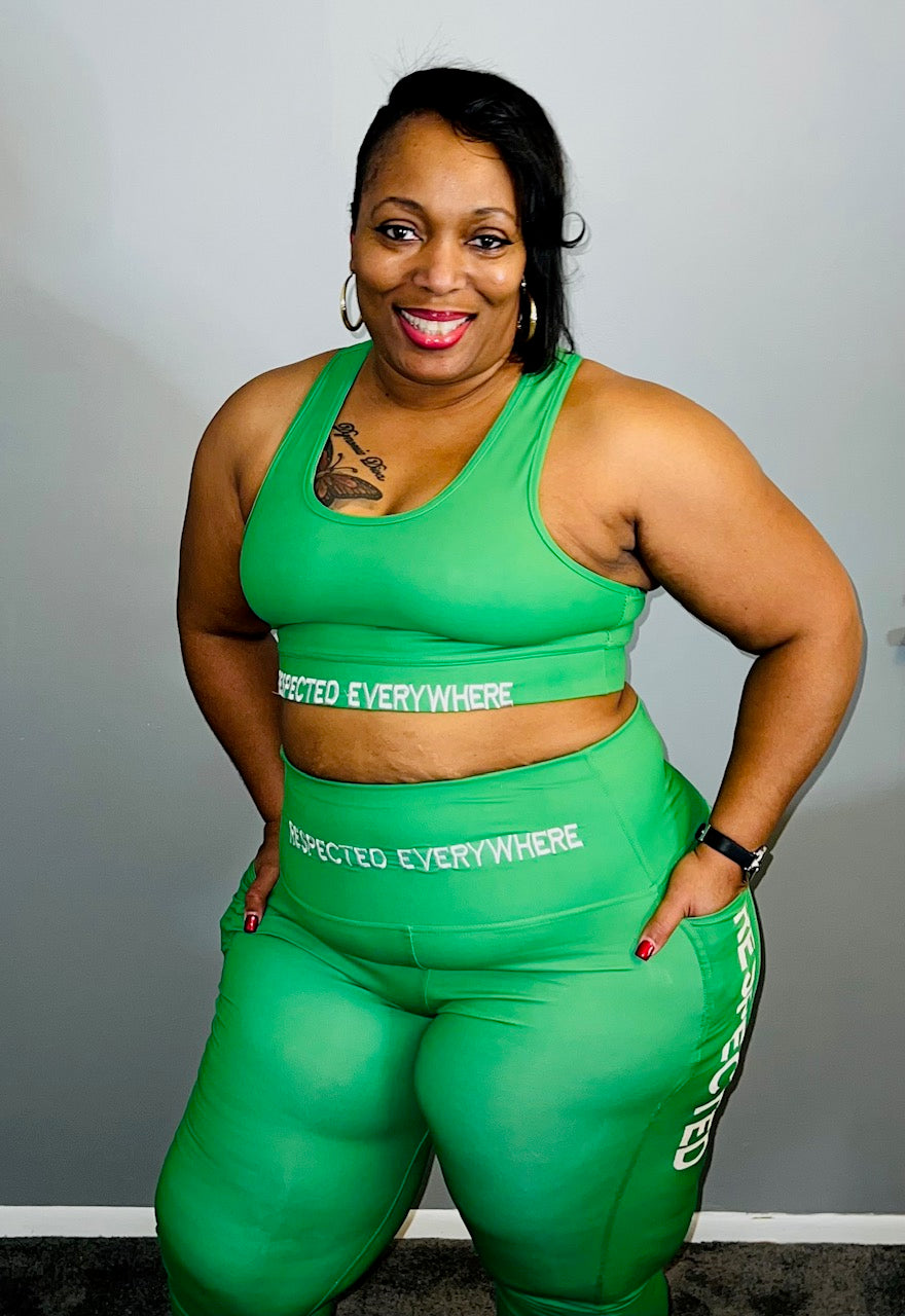Respected Leggings or Shorts (Green)