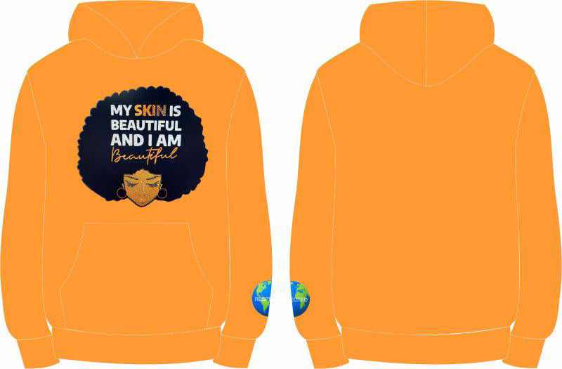 Beautiful Skin Tshirt or Hoodie or Pants or Shorts  (Orange)