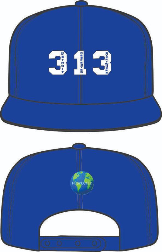 313 DRE Snapback Hat (Navy)