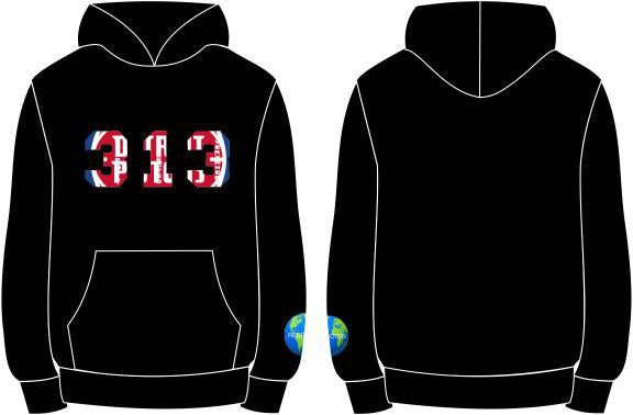 DRE 313 Detroit Pistons Tshirt or Hoodie (Black)