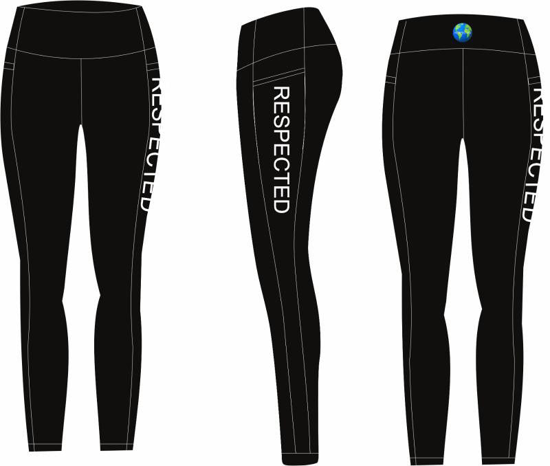 Respected Yoga Shorts or Leggings (Black)