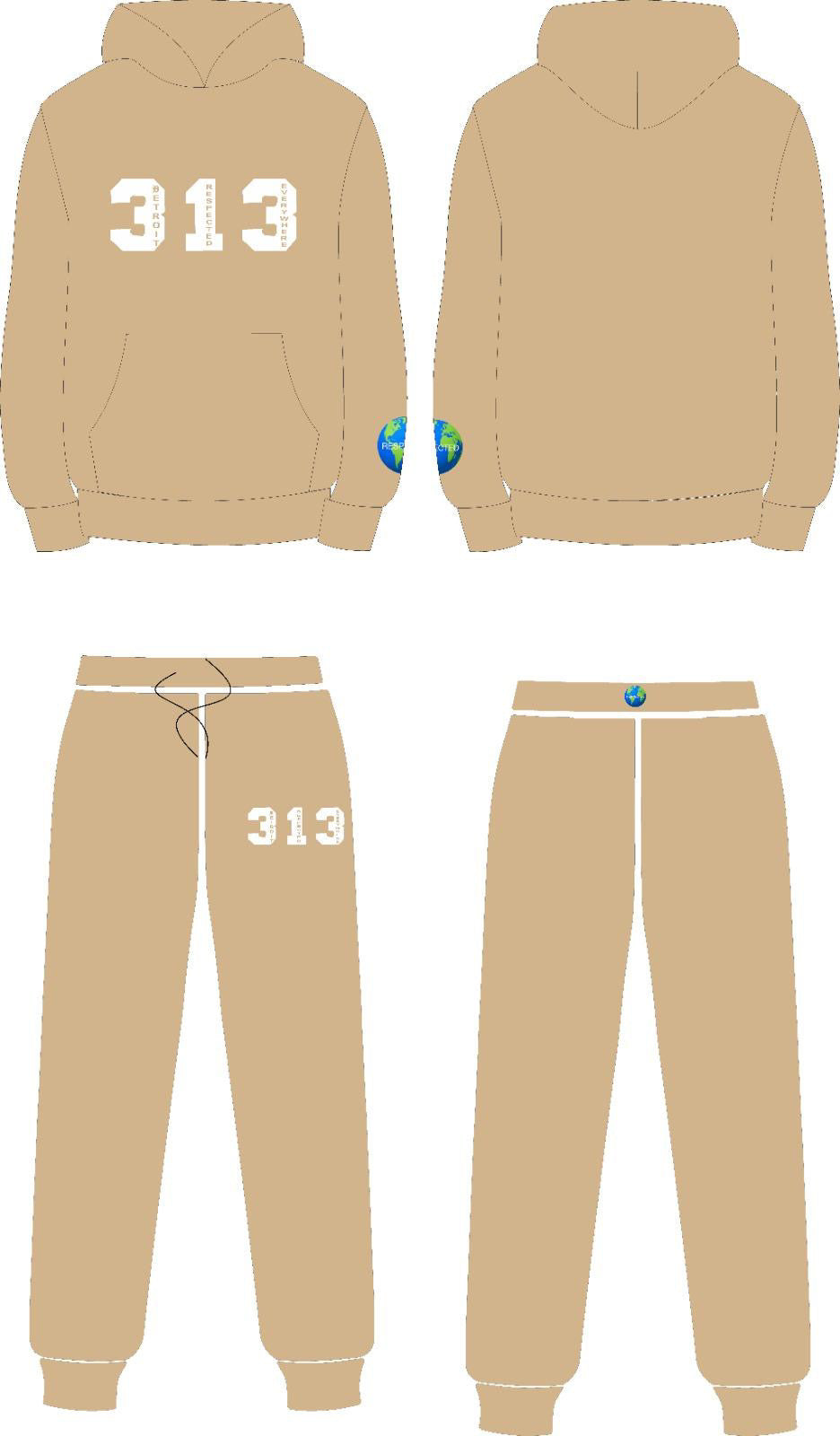 313 DRE Hoodie (Tan) Tshirt or Hoodie or Pants