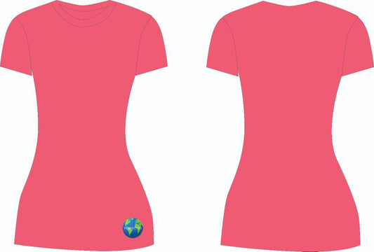Fitted Tshirt Dress (Pink)