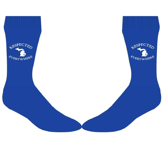 Respected Everywhere Socks (Royal Blue)