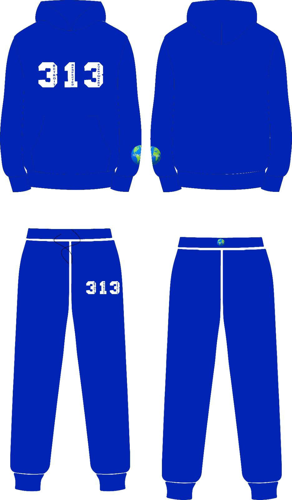 313 DRE Hoodie (Royal Blue) Tshirt or Hoodie or Pants or Shorts
