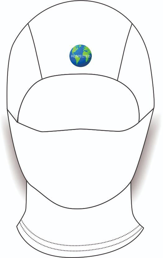 Respected LOGO Mask (Black) Front