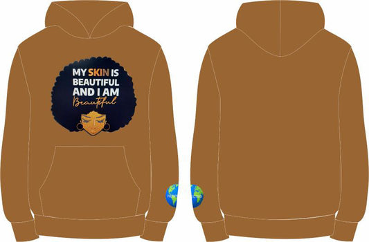 Beautiful Skin Tshirt or Hoodie or Pants or Shorts (Brown)