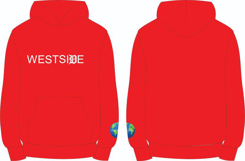 Respected Westside Shirt or Hoodie (Red)