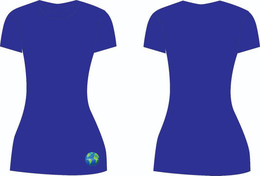 Fitted Tshirt Dress (Royal Blue)