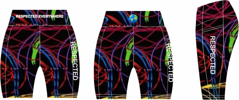 Respected Everywhere Yoga Shorts or Leggings (Color Blast)