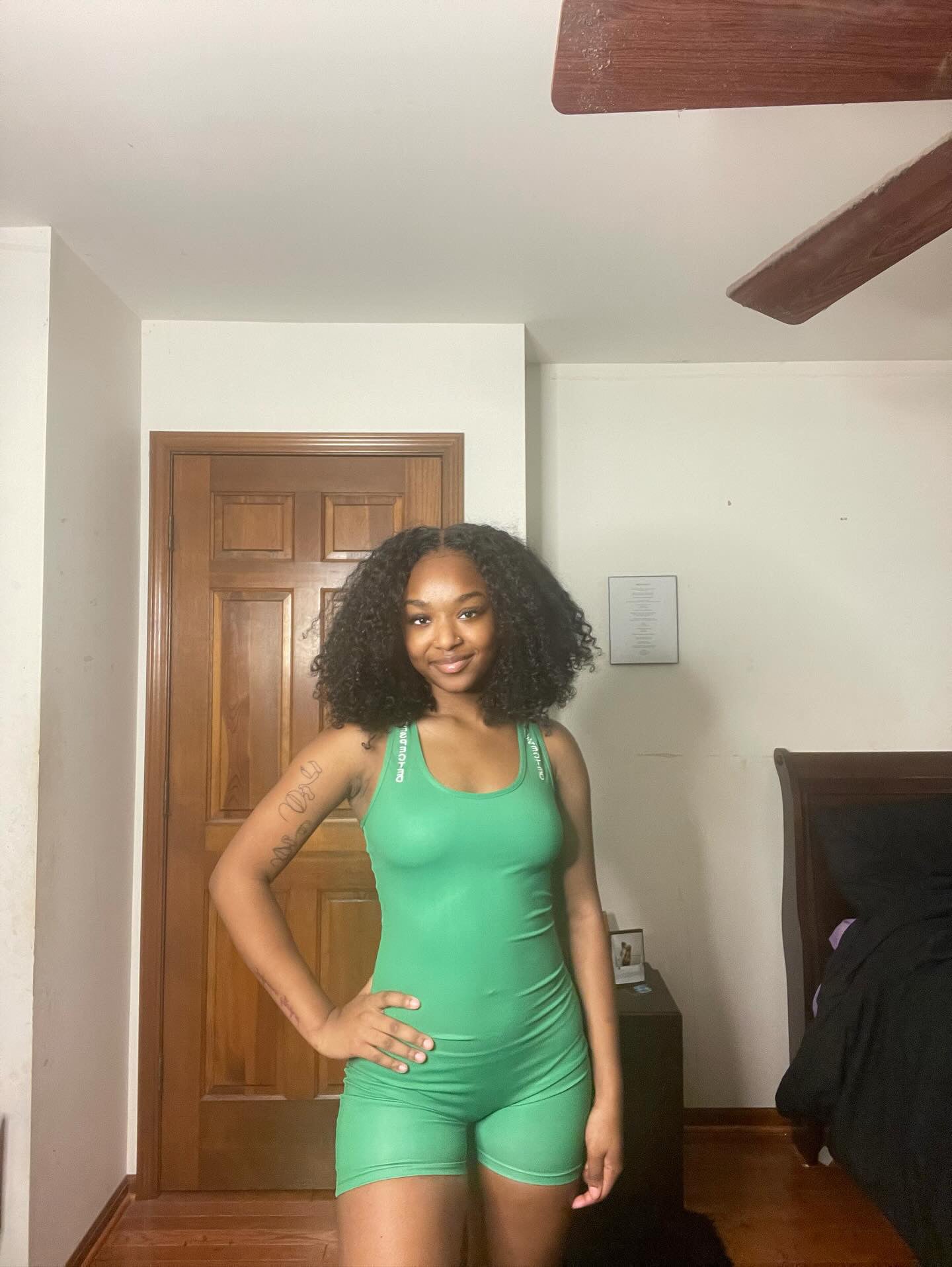 Respected Yoga One Piece Shorts or Leggings (Green)