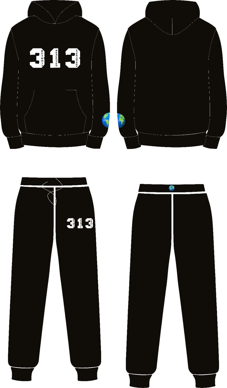 313 DRE Hoodie (Black) Tshirt or Hoodie or Pants