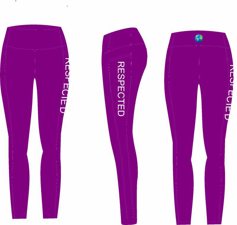 Respected Leggings or Shorts (Purple)