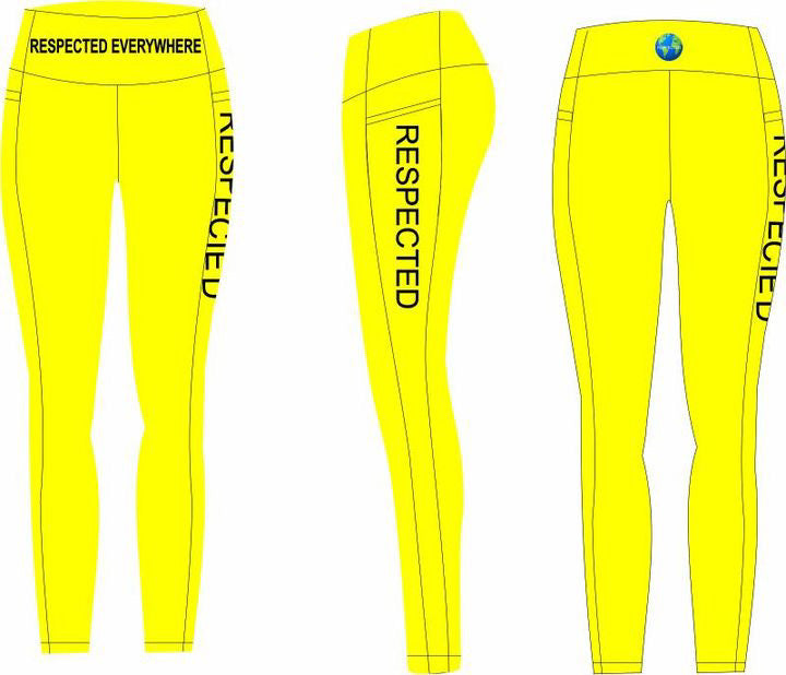 Respected Yoga Shorts or Leggings (Yellow)