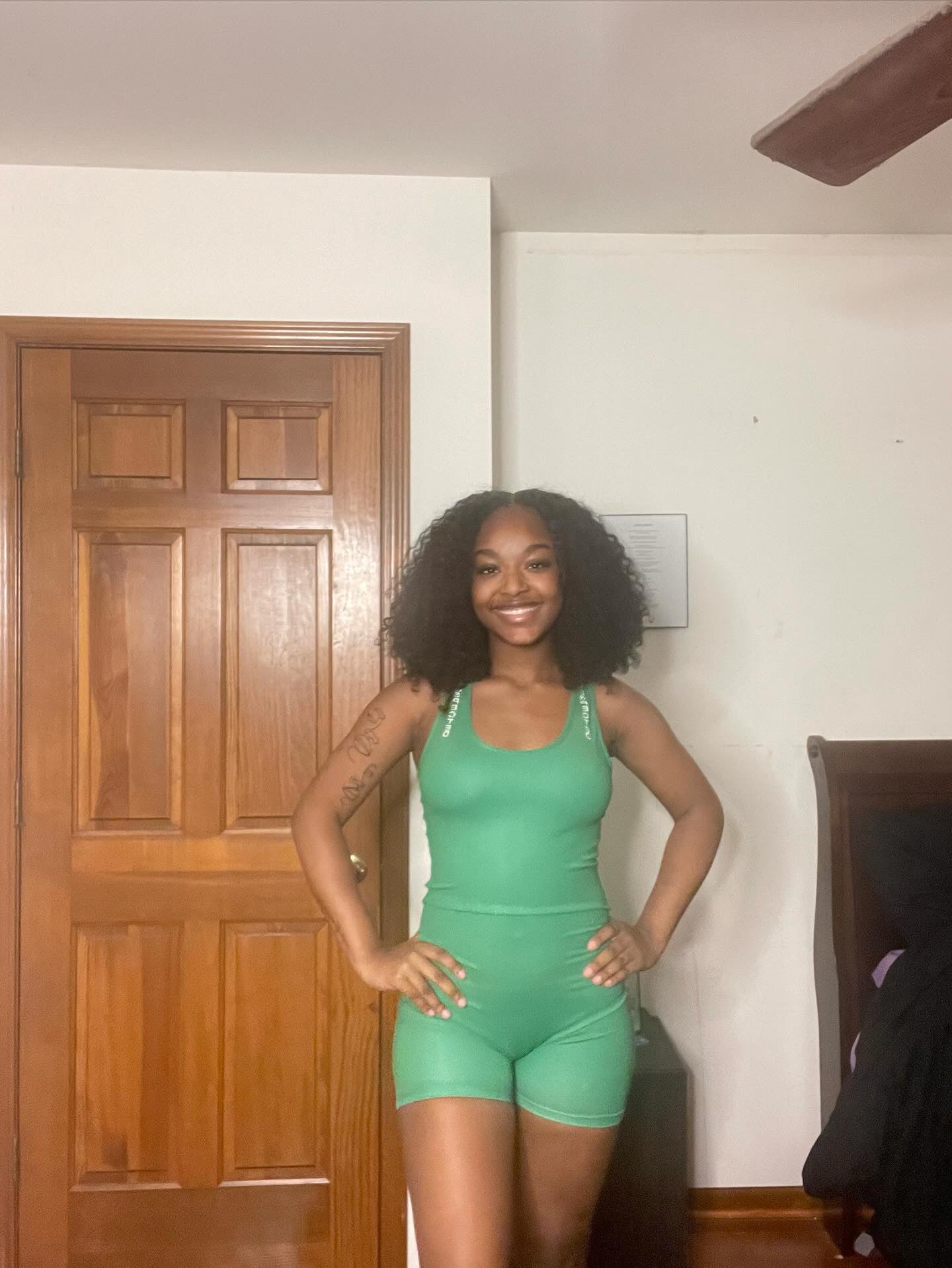Respected Yoga One Piece Shorts or Leggings (Green)