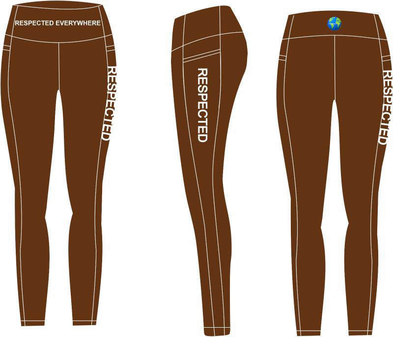 Respected Yoga Shorts or Leggings  (Chocolate Brown)