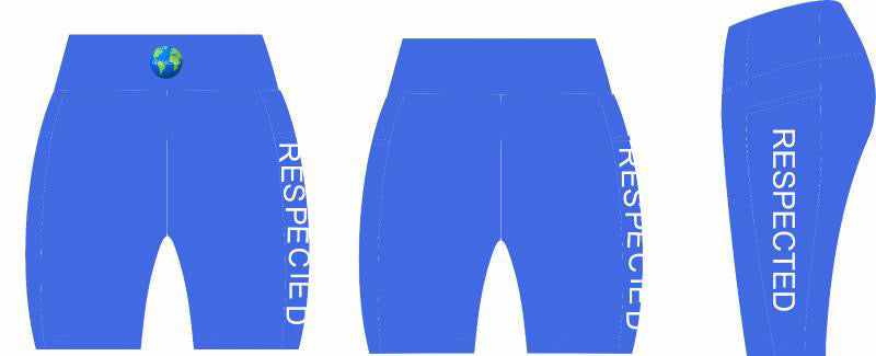 Respected Leggings or Shorts (Royal Blue)