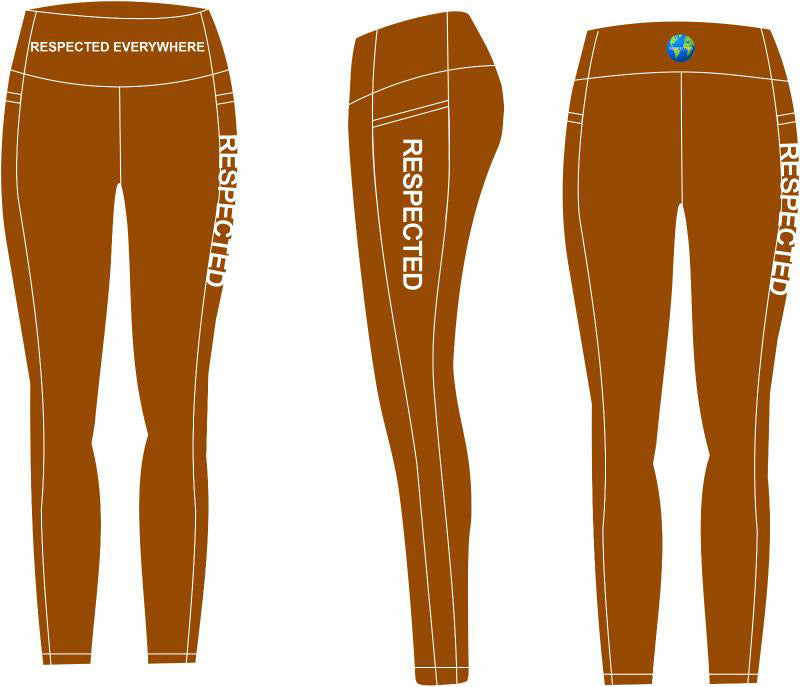 Respected Yoga Shorts or Leggings (Brown)
