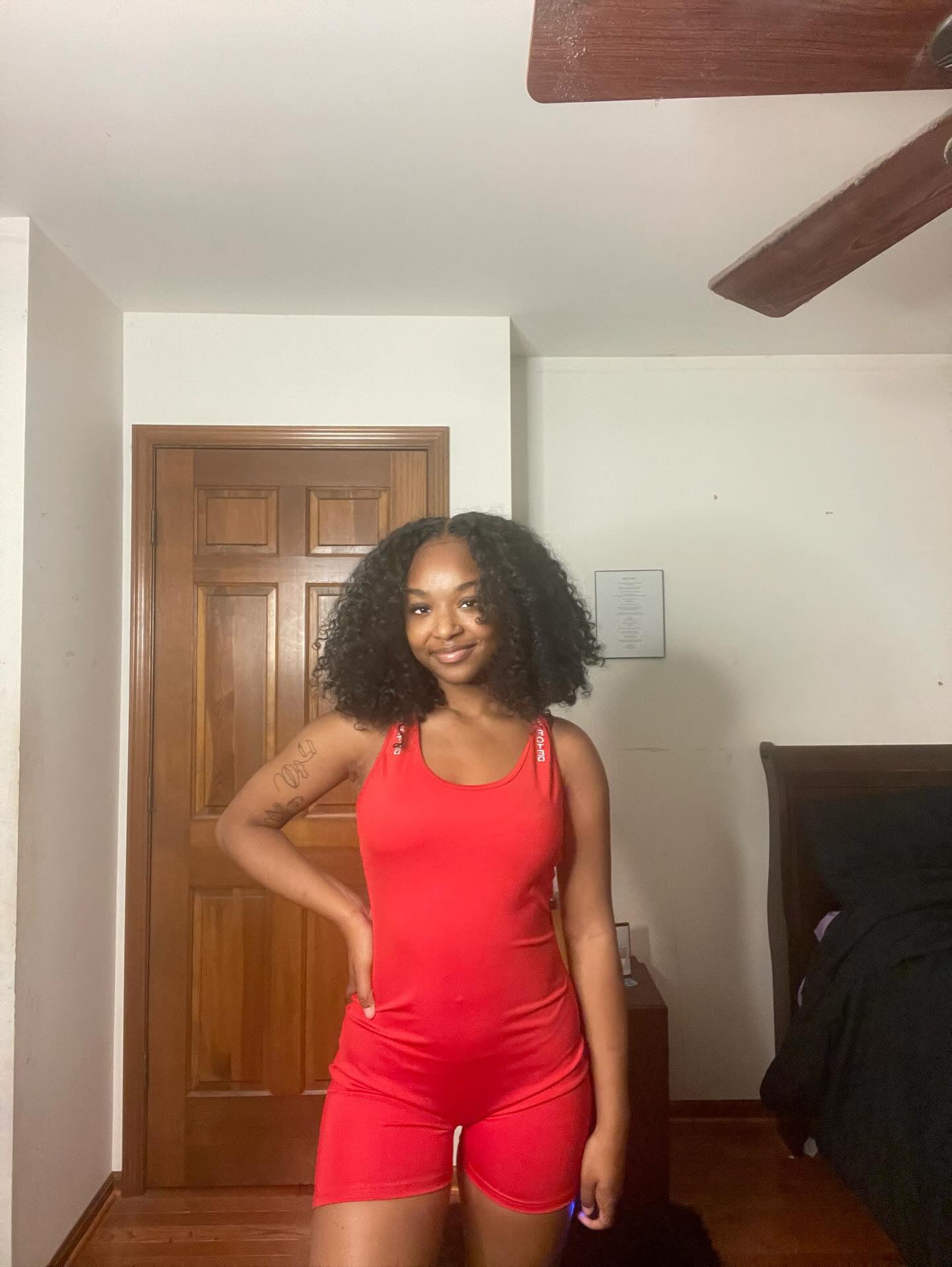 Respected Yoga One Piece Shorts or Leggings (Red)