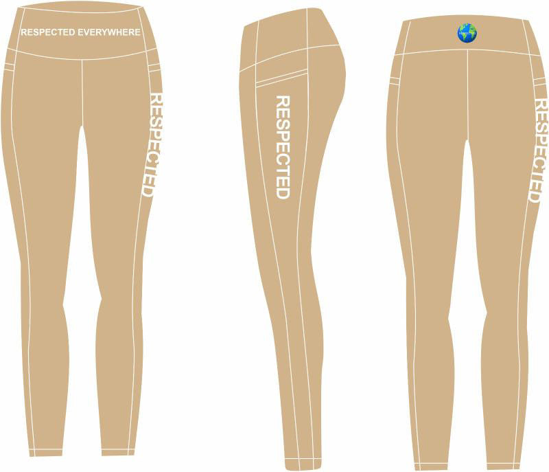 Respected Yoga Shorts or Leggings  (Tan)