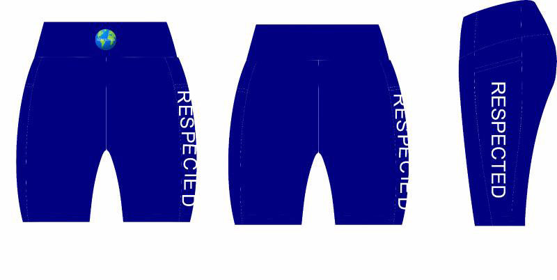 Respected Leggings or Shorts (Navy Blue)