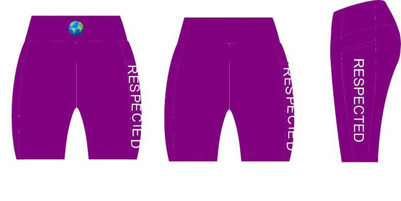 Respected Leggings or Shorts (Purple)