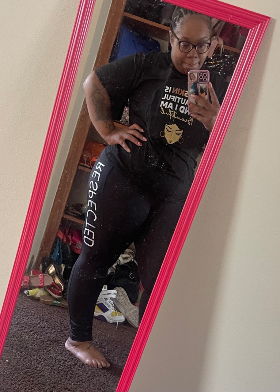 Respected Yoga Shorts or Leggings (Black)