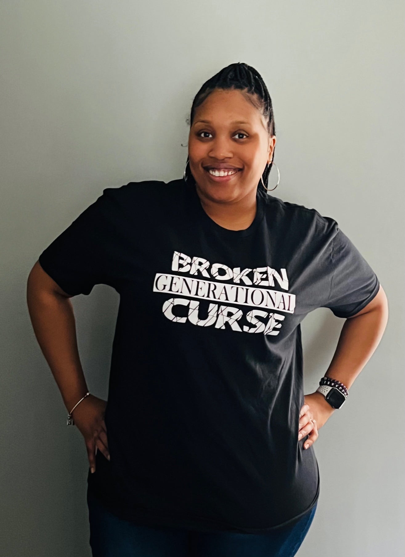 Broken Black w/ White Letters