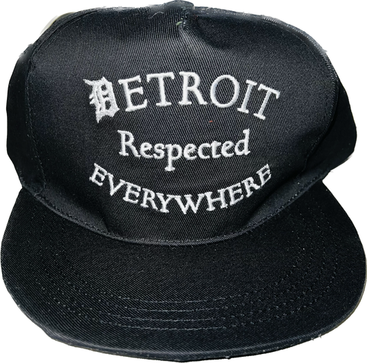 Black Half Moon Snapback w/ White Letters