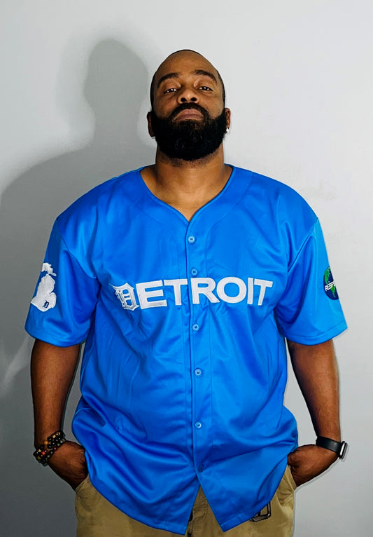 Royal Blue Baseball Jersey w/ white Letters