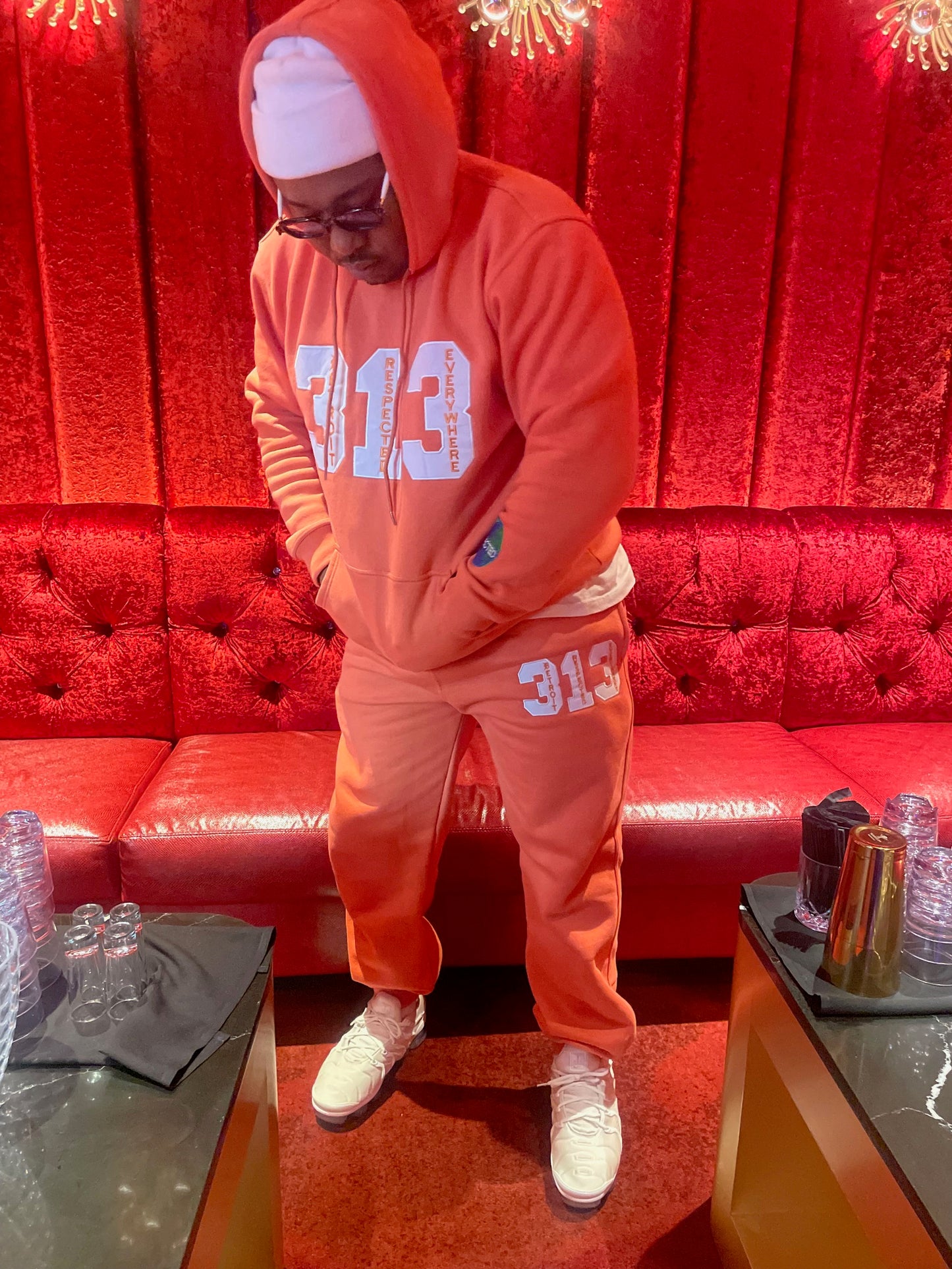 DRE 313 T-shirt or Hoodie or Pants (salmon)