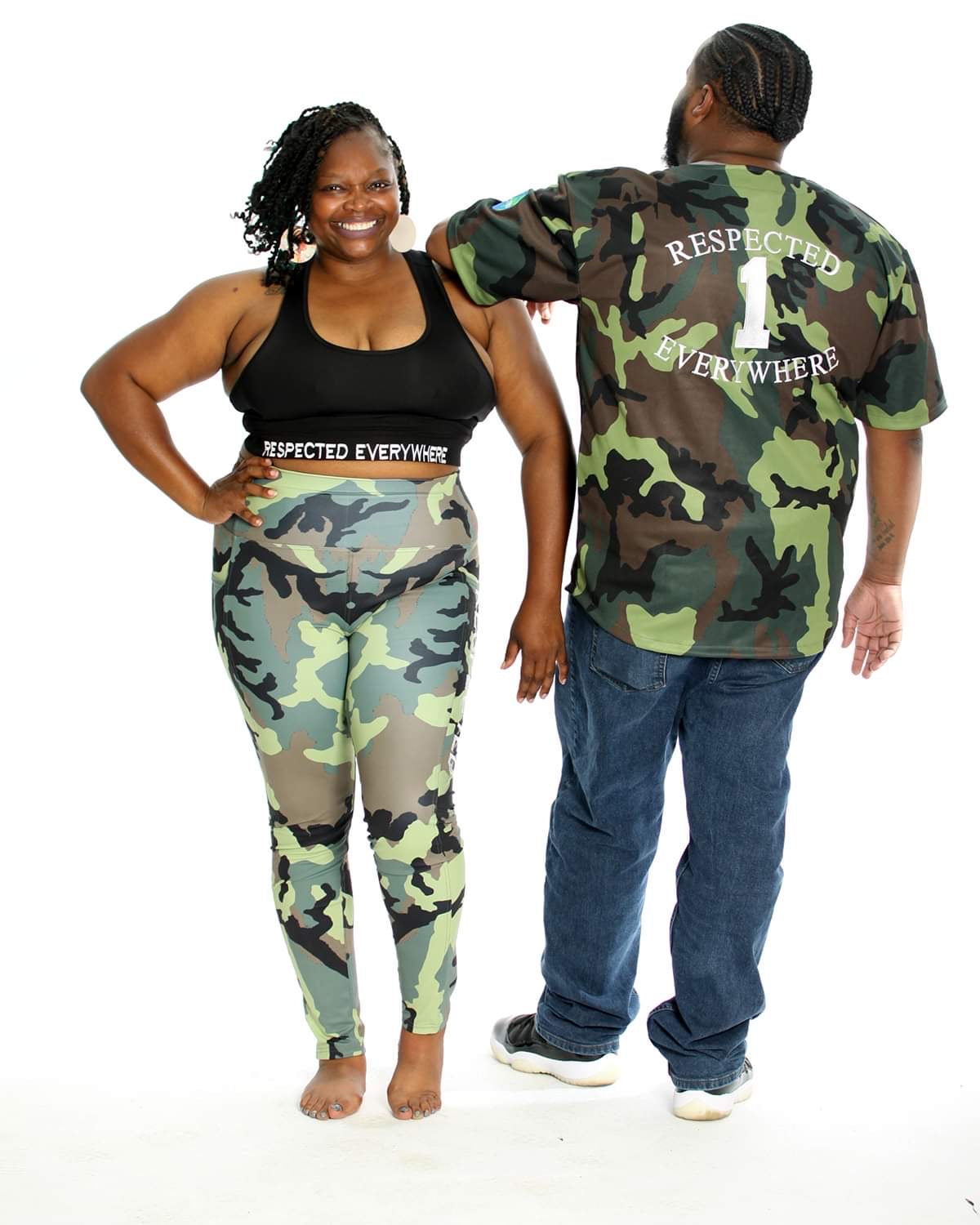 Respected Yoga Shorts or Leggings (Camo)