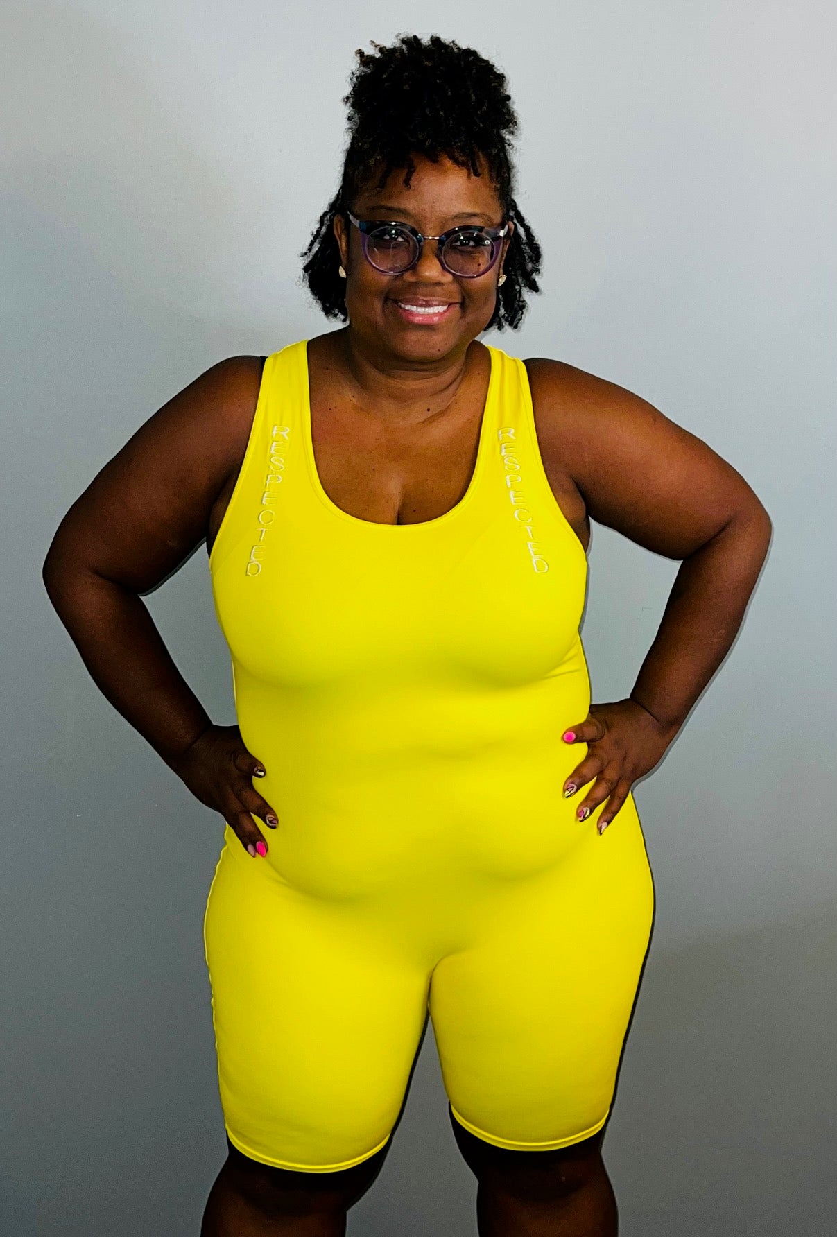 Respected Yoga One Piece Shorts or Leggings (Yellow)
