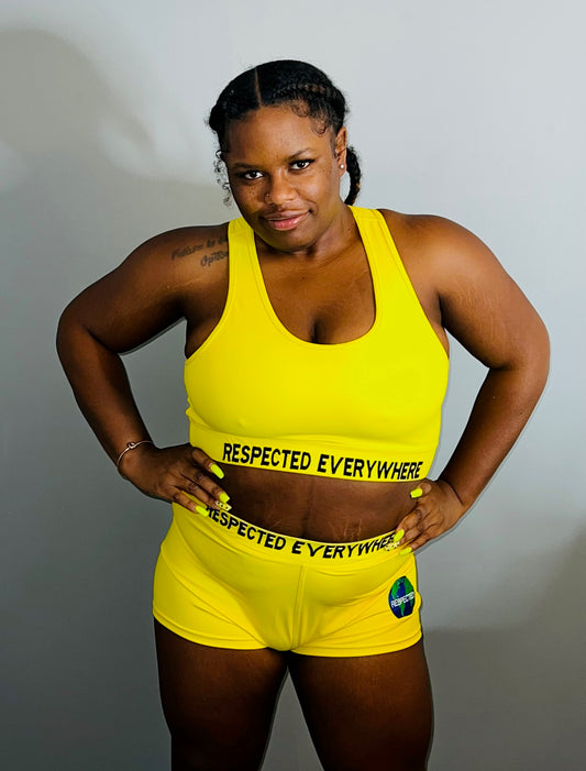 Respected Everywhere Boy Shorts (Yellow)