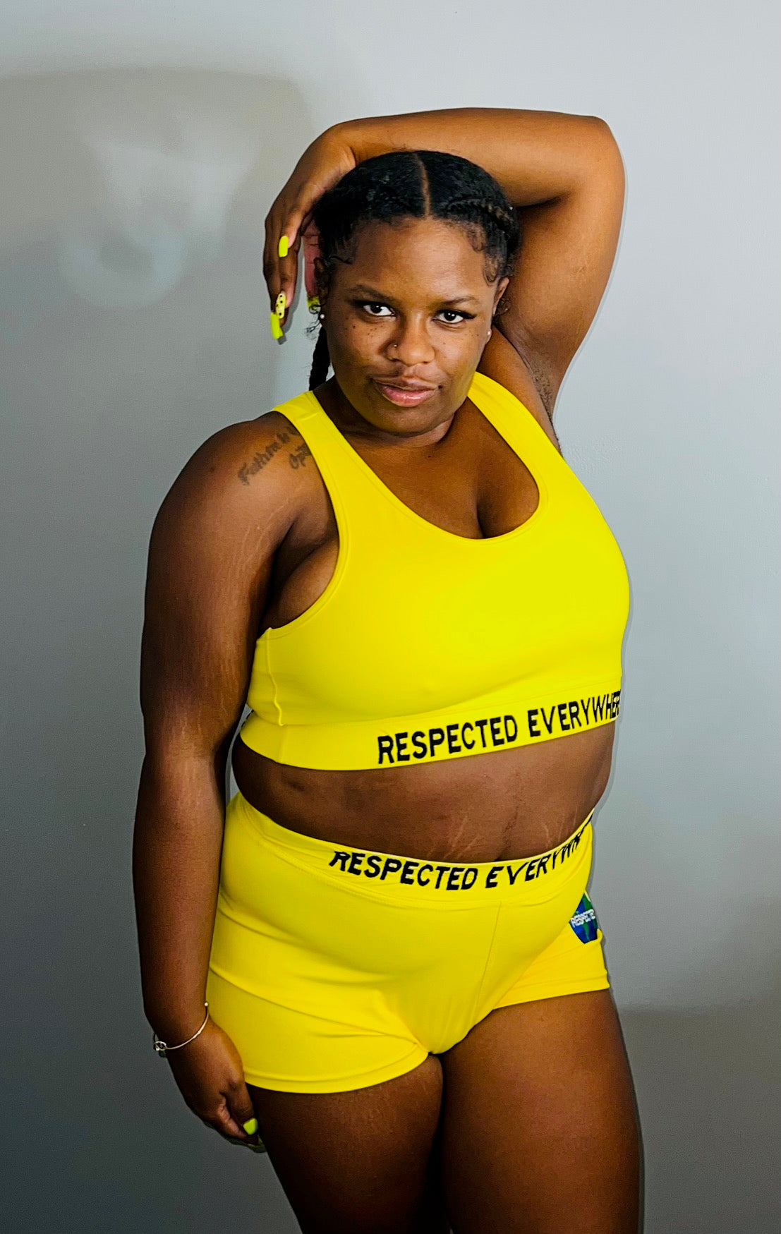 Respected Everywhere Boy Shorts (Yellow)