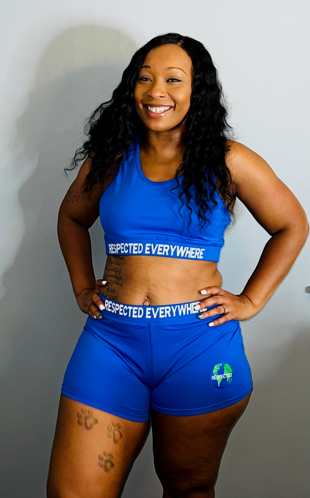 Respected Everywhere Boy Shorts (Royal Blue)