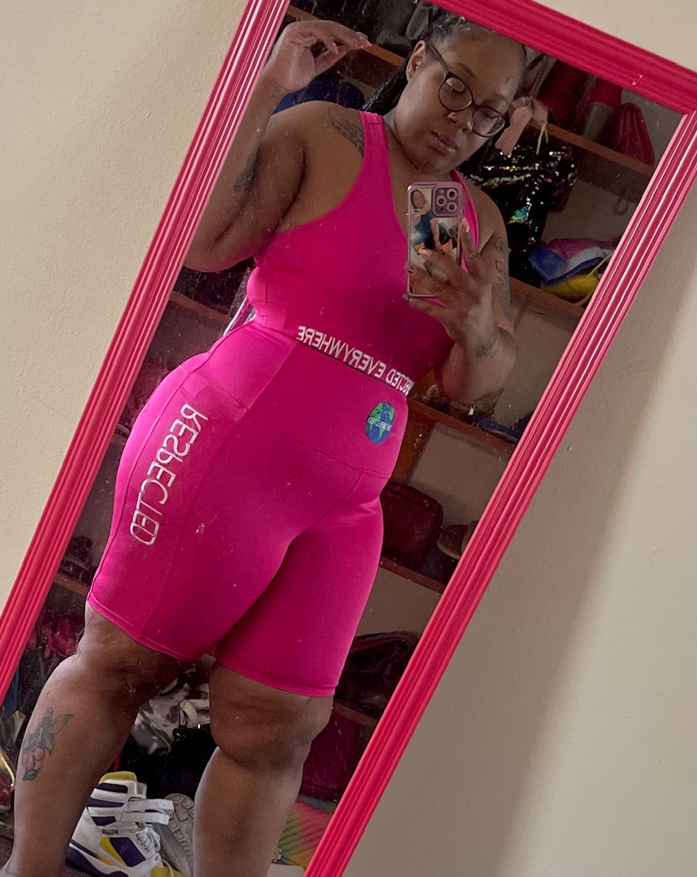 Respected Yoga Shorts or Leggings (Pink)
