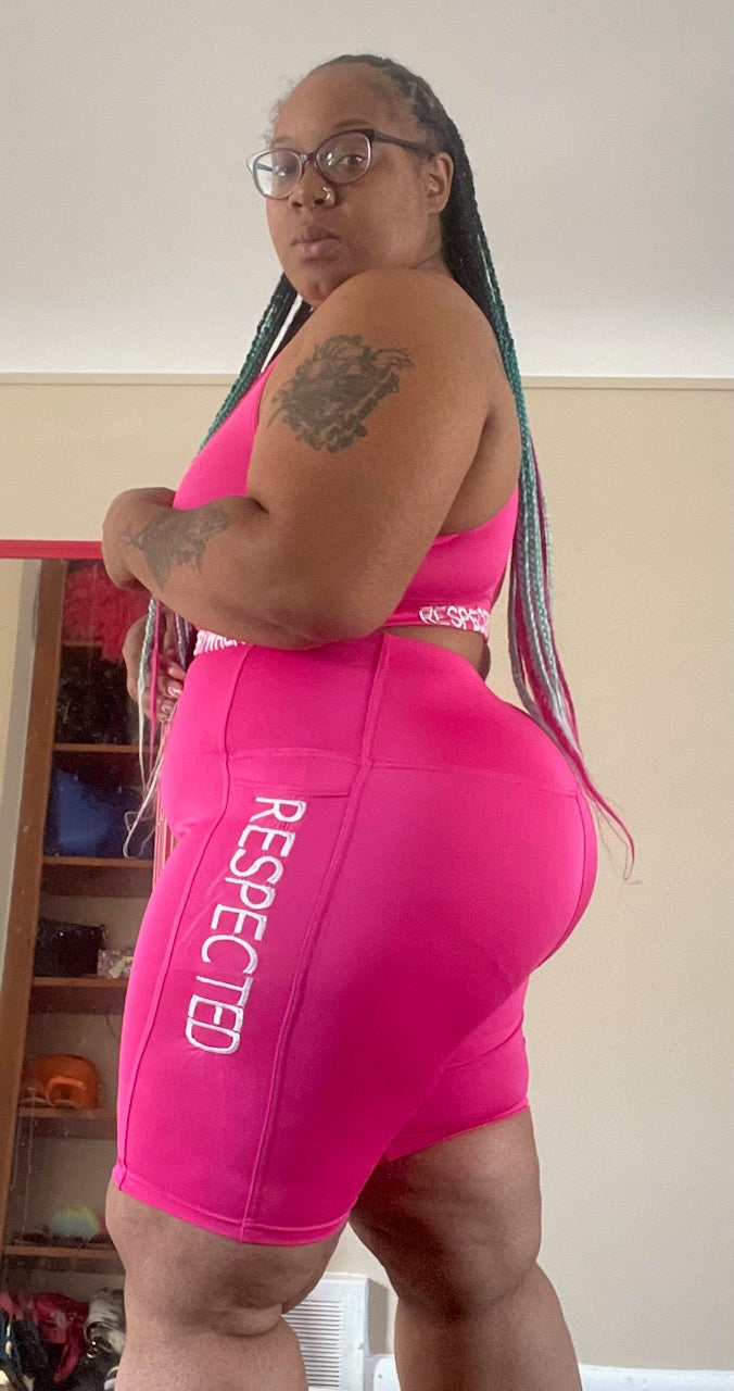 Respected Yoga Shorts or Leggings (Pink)