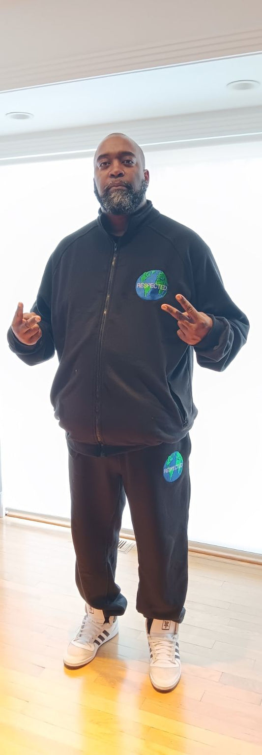 Respected Jogging Outfit Jacket/Pants (black)